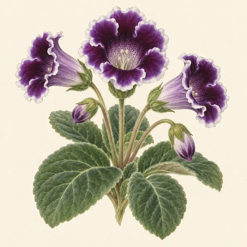 Gloxinia (illustration)