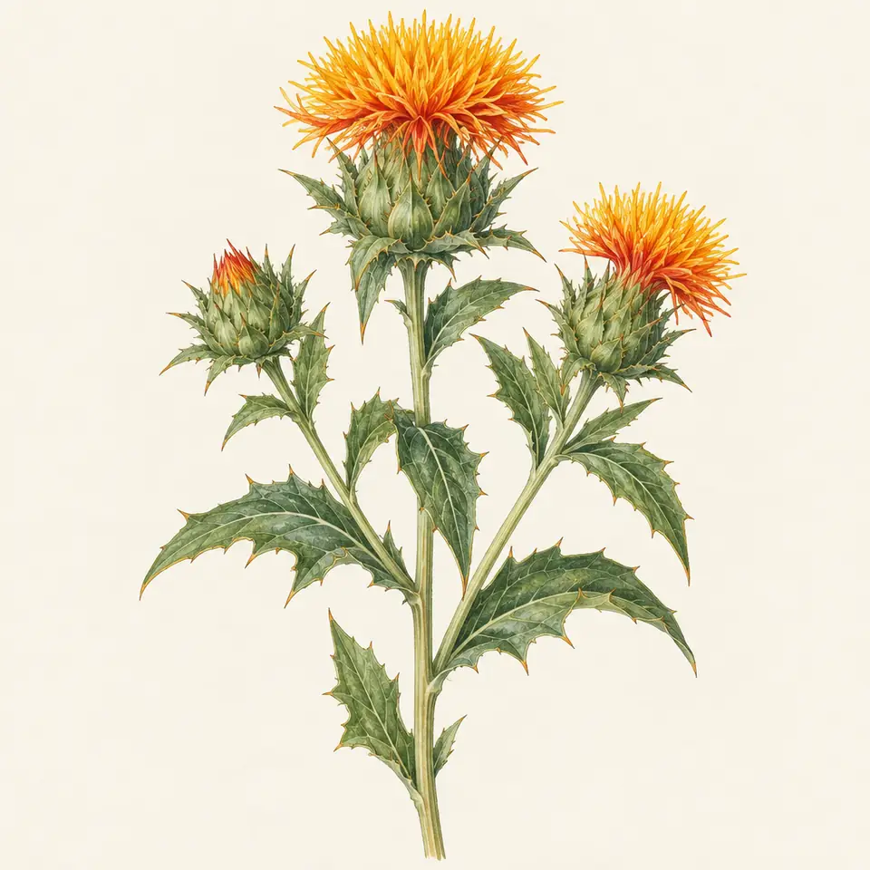 Safflower (illustration)