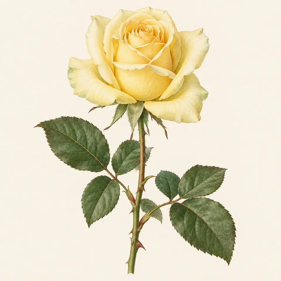 Rose, Tea (illustration)