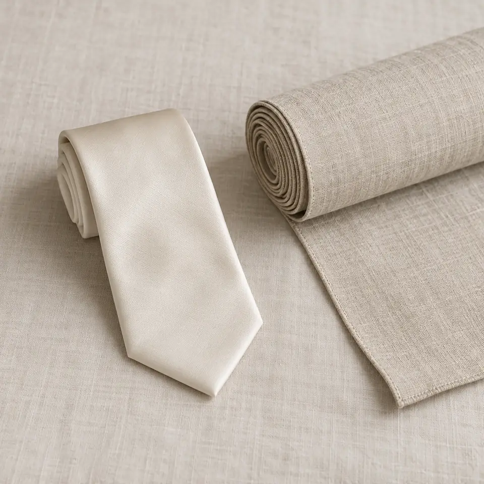 12th anniversary: Silk or linen (illustration)