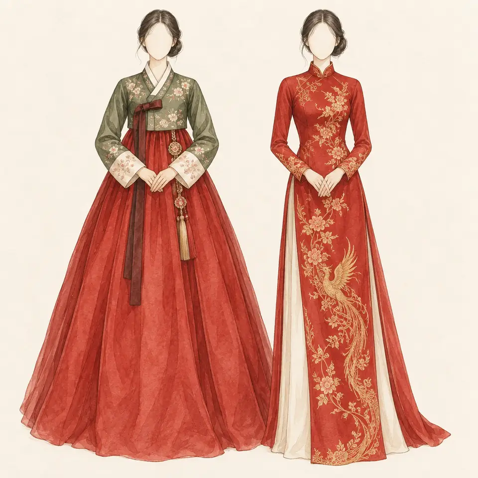 Korea and Vietnam (illustration)