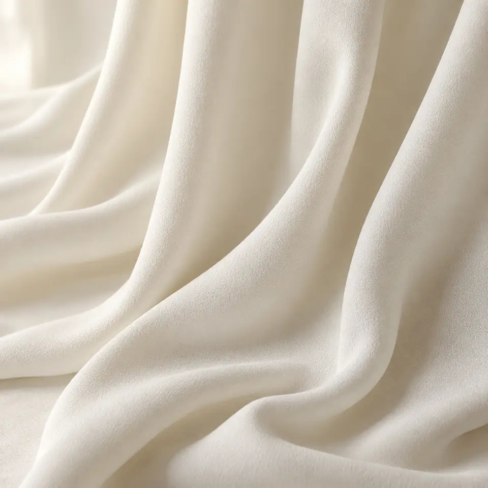 Crepe: bridal fabric (illustration)