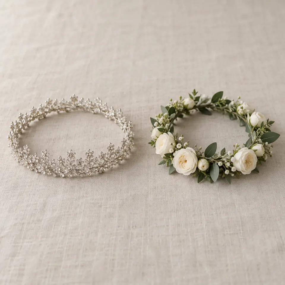 Crown: bridal headpiece (illustration)