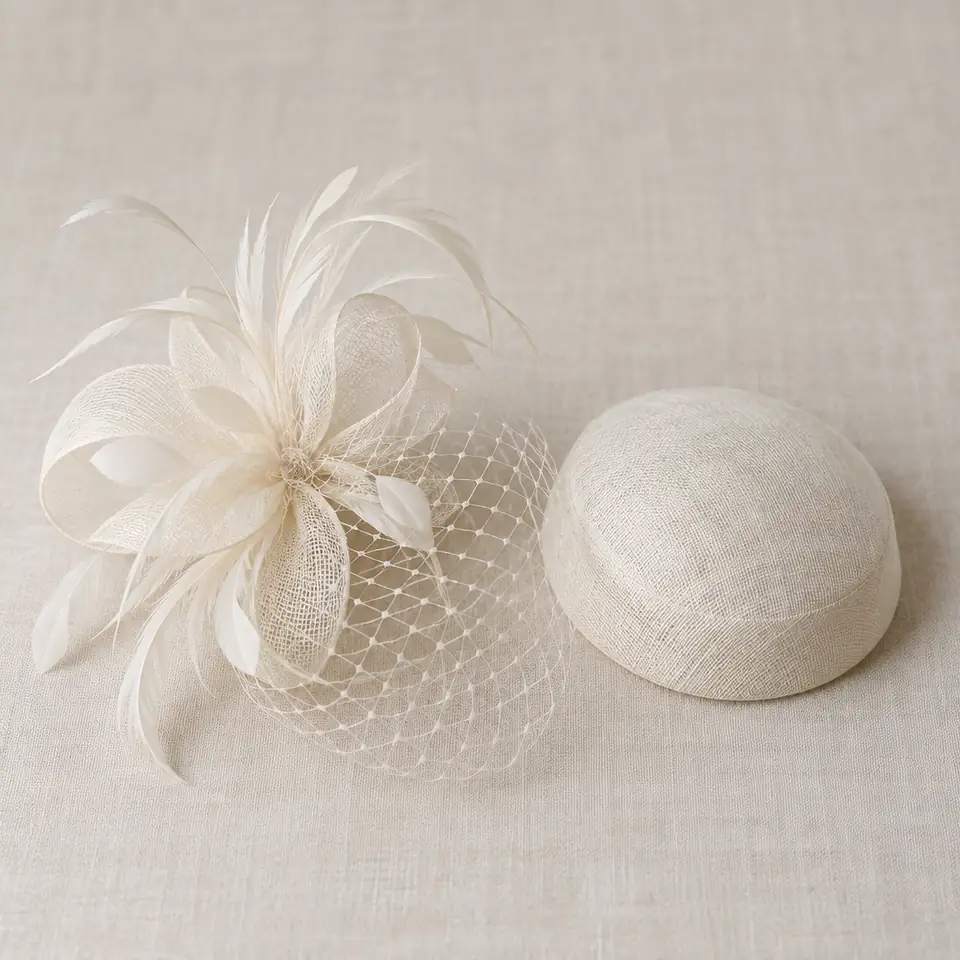 Hats and fascinators: bridal headpiece (illustration)