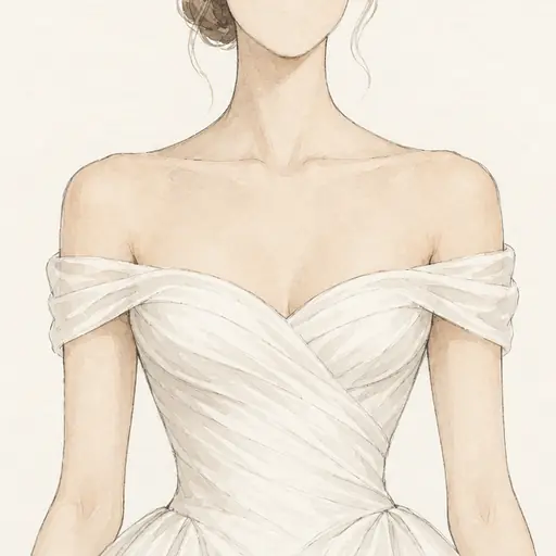 Off-the-shoulder: neckline (illustration)