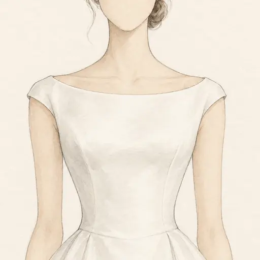 Sabrina: neckline (illustration)