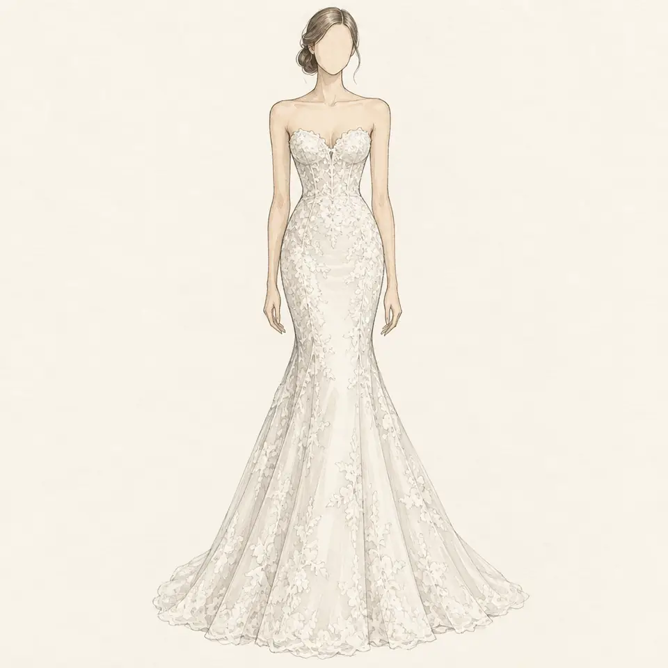 Fit-and-flare: silhouette (illustration)
