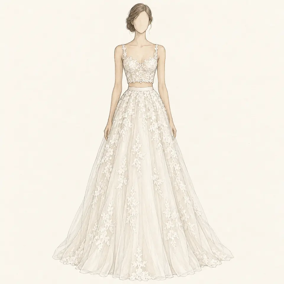 Two-piece and separates: silhouette (illustration)