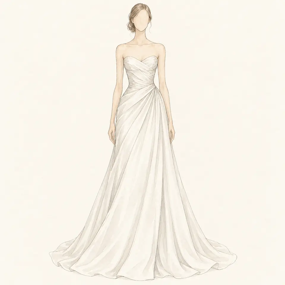 Asymmetric: waistline (illustration)