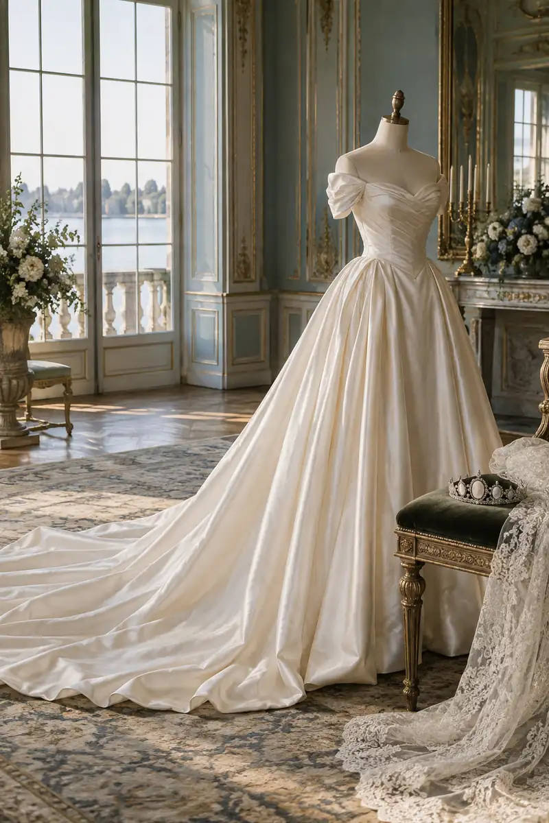 Illustration of the style of the wedding of Crown Princess Victoria and Daniel Westling